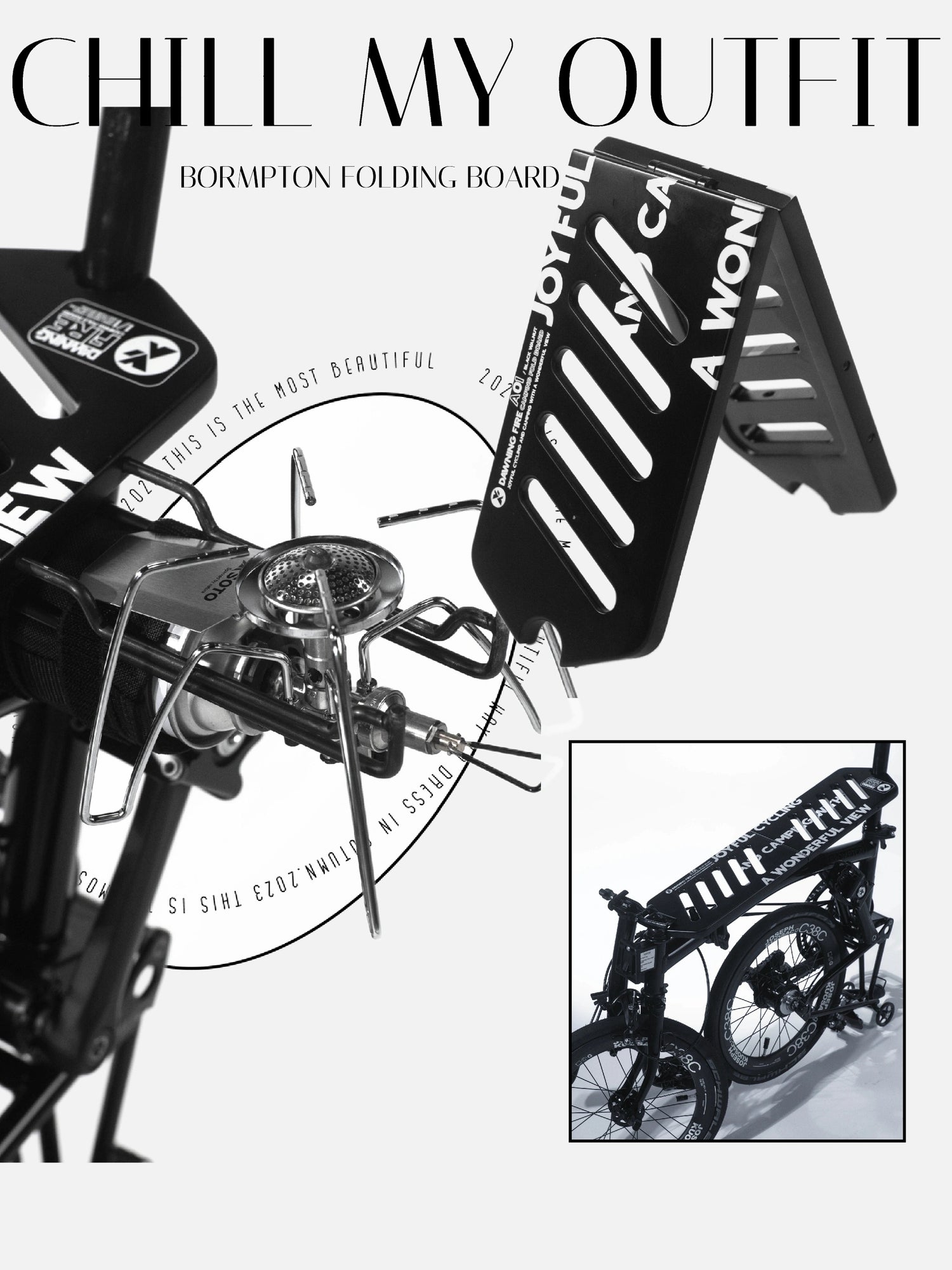 ブロンプトン 自転車テーブルボード - ブラック