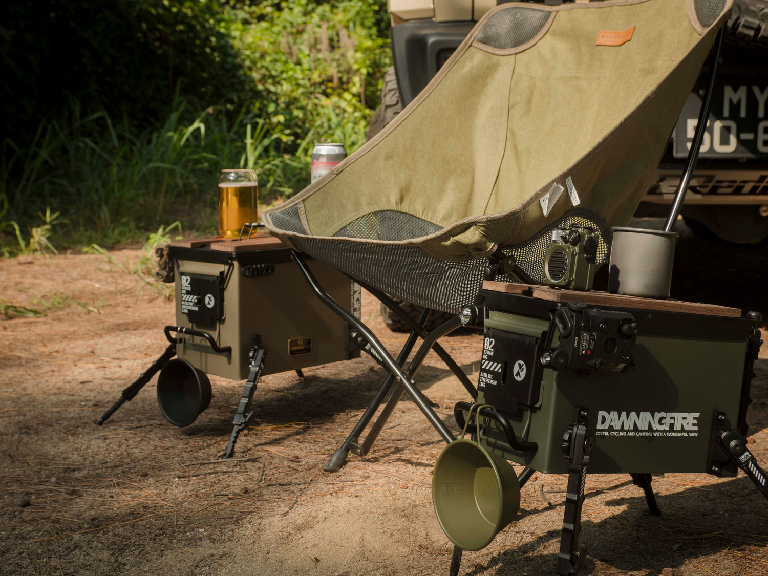 Storage Dog Tactical Camping Box – Black Green