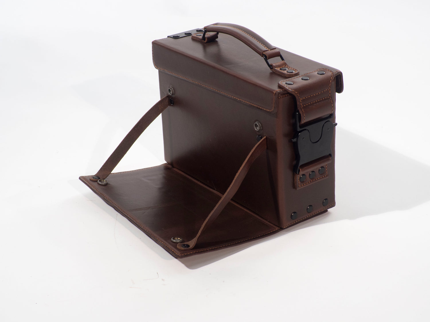 ブロンプトン フロントレザーバッグ – ブラック