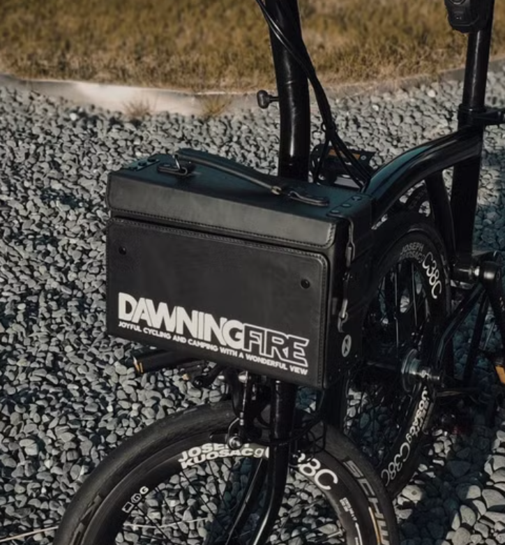 Brompton Front Leather Bag – Black