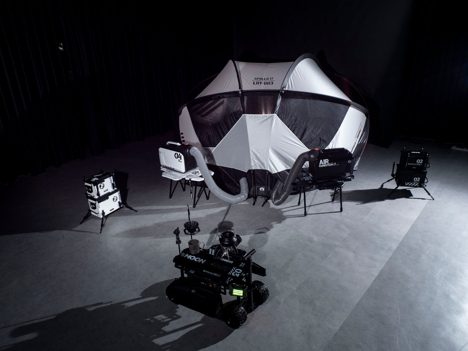 DawningFire × Weekland Watcher Tent – White Warrior Helmet